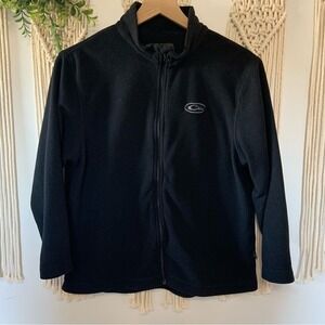 DRAKE Youth Camp Fleece Full Zip Pullover Black Size 12